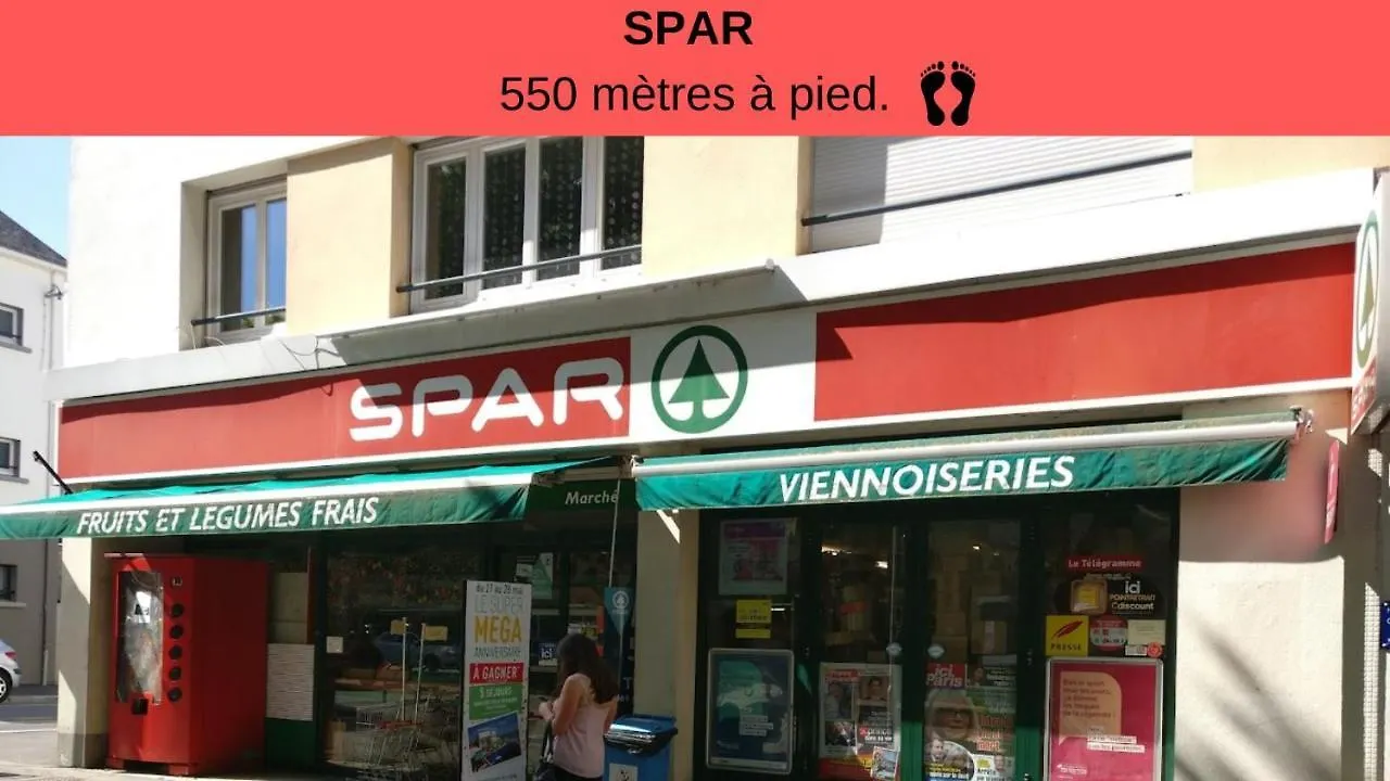 Centre Ville - Lumineux - Fibre Internet Haut Debit - Route Des Plages Λοριάν