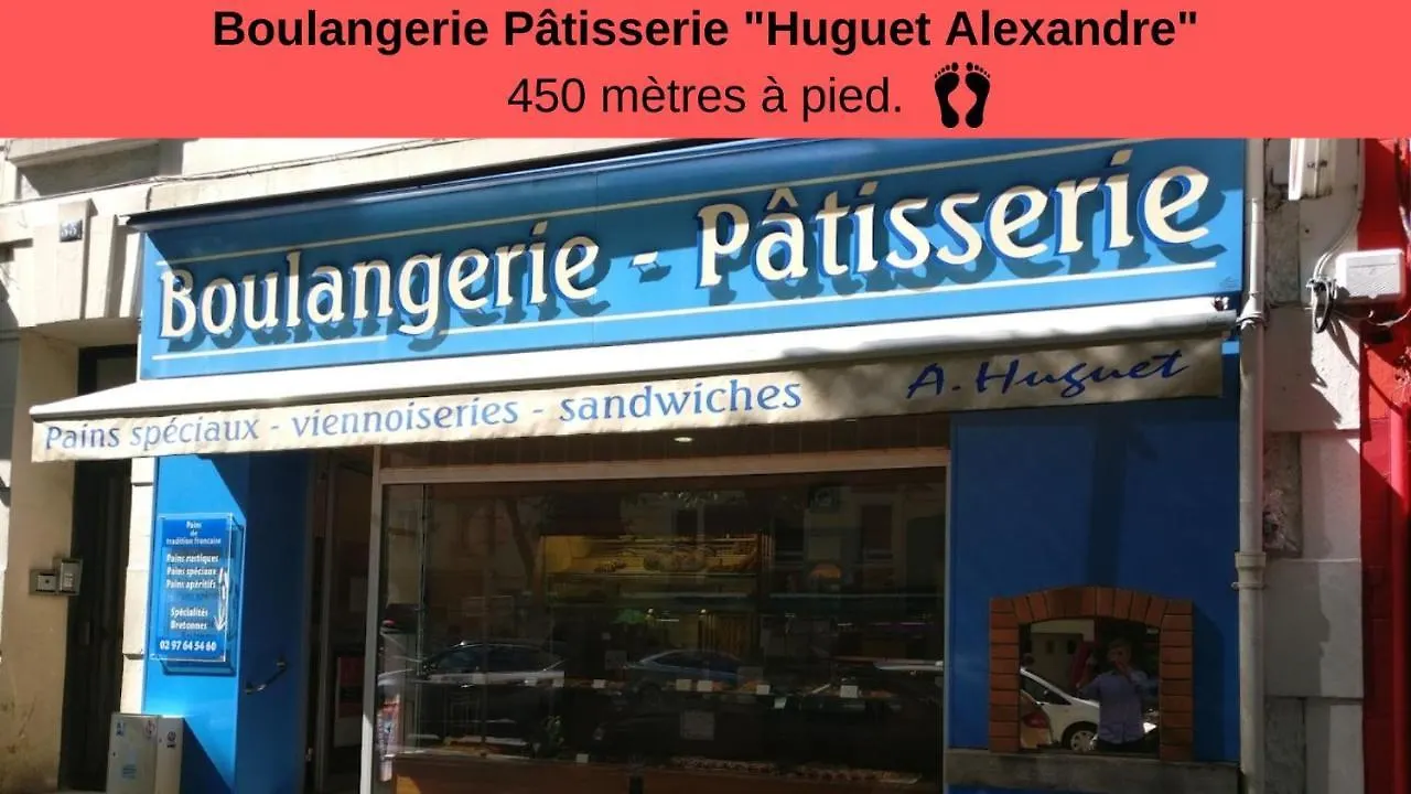 Centre Ville - Lumineux - Fibre Internet Haut Debit - Route Des Plages Λοριάν Διαμέρισμα
